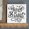 Merry & Bright Embossing 12 x 12 Stencil | FS121 by Designer Stencils | Word & Phrase Stencils | Reusable Stencils for Painting on Wood, Wall, Tile, Canvas, Paper, Fabric, Furniture, Floor | Reusable Stencil for Home Makeover | Easy to Use & Clean